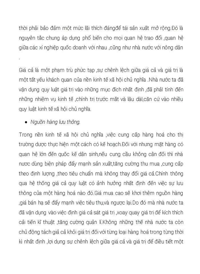 image for page Triết mác LÝ LUẬN CỦA CHỦ NGHĨA MÁC- LÊNIN VỀ QUY LUẬT GIÁ TRỊ VÀ SỰ VẬN DỤNG Ở VIỆT NAM- LIÊN HỆ THỰC TẾ