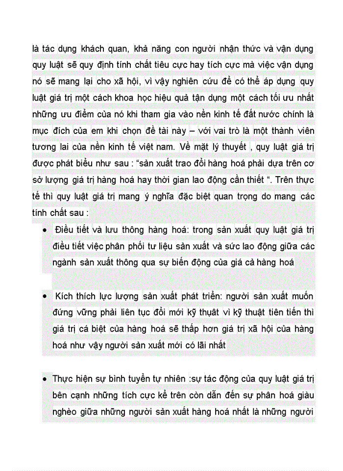 image for page Triết mác LÝ LUẬN CỦA CHỦ NGHĨA MÁC- LÊNIN VỀ QUY LUẬT GIÁ TRỊ VÀ SỰ VẬN DỤNG Ở VIỆT NAM- LIÊN HỆ THỰC TẾ