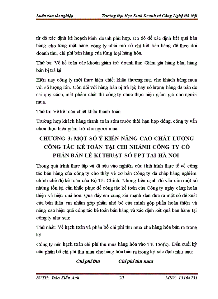 image for page Kế toán bán hàng và xác định kết quả bán hàng tại Chi nhánh công ty cổ phần bán lẻ kĩ thuật số FPT tại Hà Nội