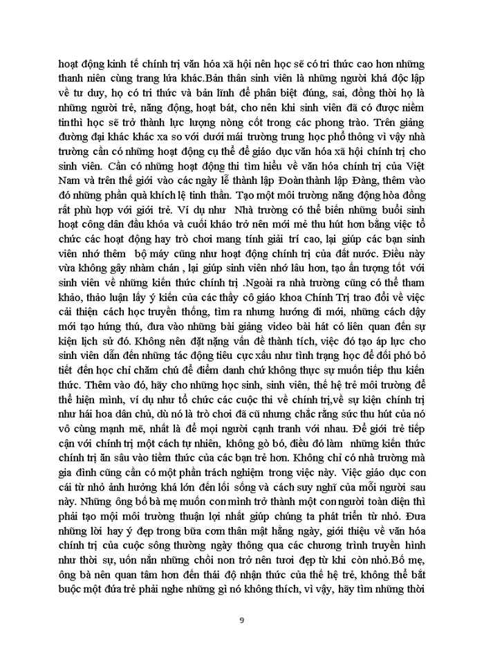 image for page Văn hóa chính trị và văn hóa chính trị của sinh viên Việt Nam hiện nay