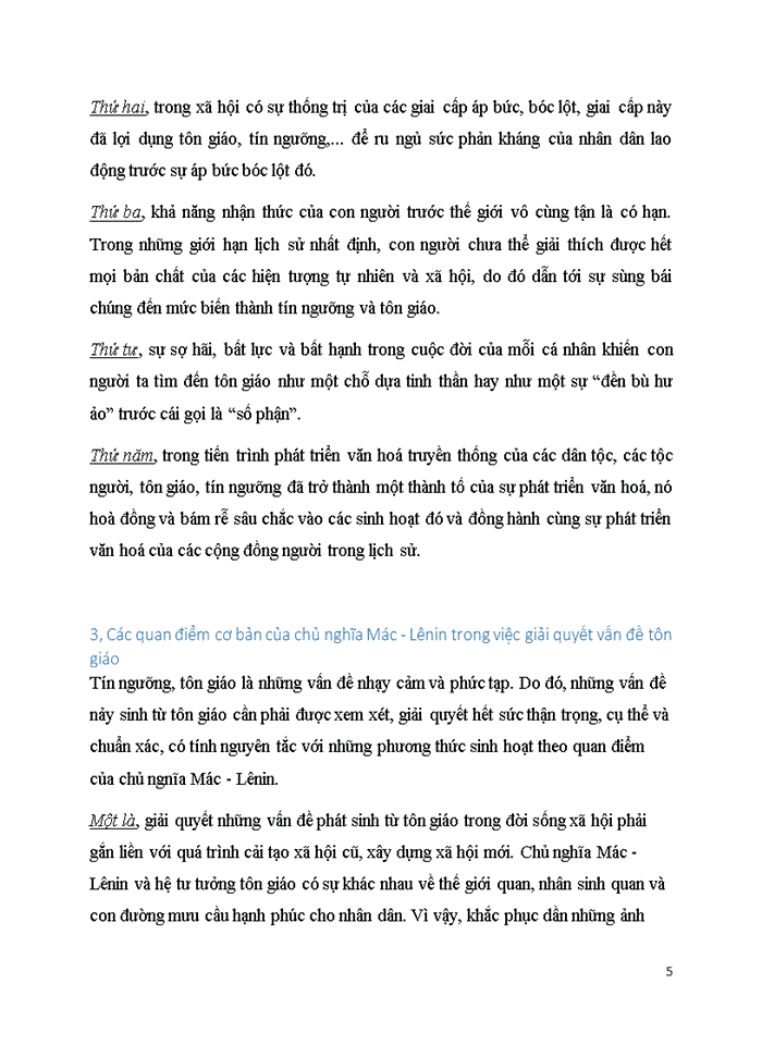 image for page Triết mác QUAN ĐIỂM CỦA CHỦ NGHĨA MÁC LÊ-NIN VỀ VẤN ĐỀ TÔN GIÁO