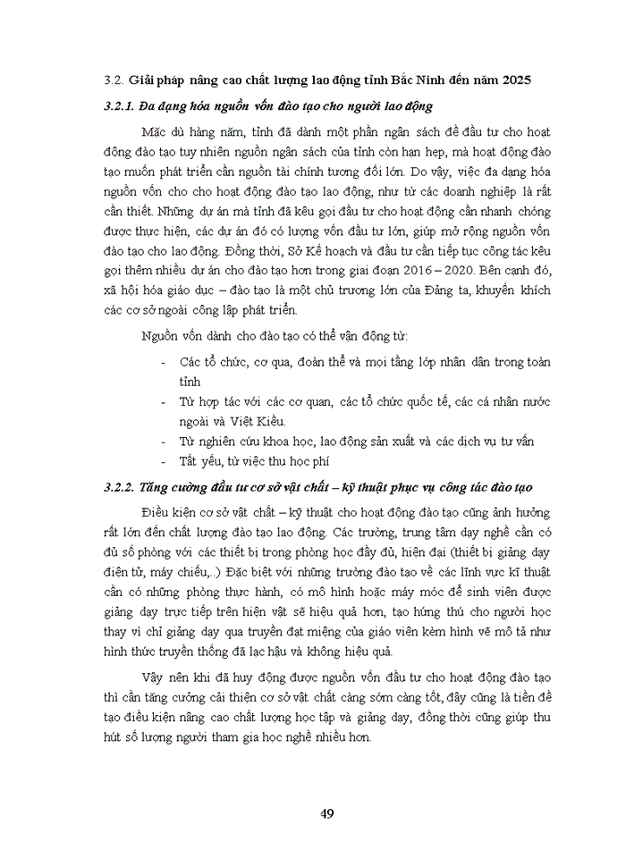 image for page Giải pháp nâng cao chất lượng lao động của tỉnh Bắc Ninh đến năm 2025