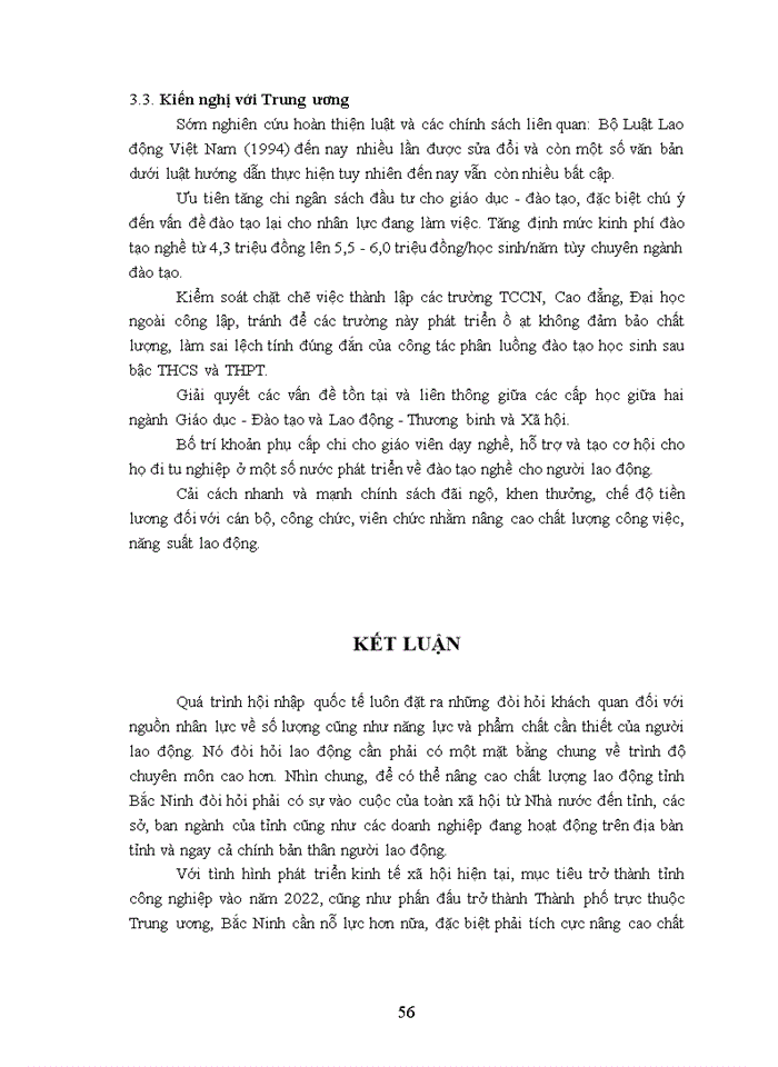 image for page Giải pháp nâng cao chất lượng lao động của tỉnh Bắc Ninh đến năm 2025
