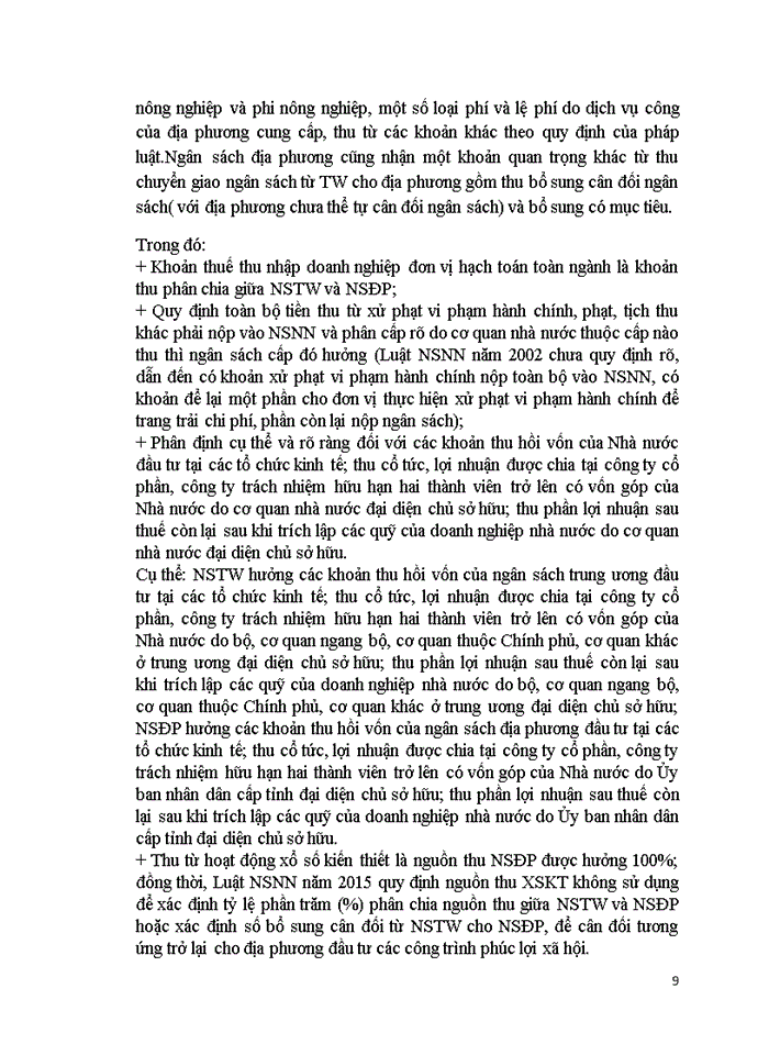 image for page Phân cấp quản lý Ngân Sách Nhà Nước ở Việt Nam