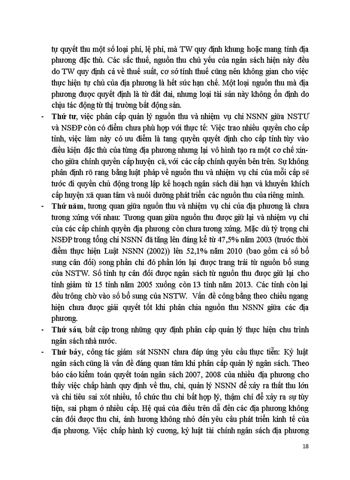 image for page Phân cấp quản lý Ngân Sách Nhà Nước ở Việt Nam