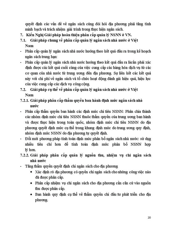 image for page Phân cấp quản lý Ngân Sách Nhà Nước ở Việt Nam