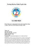 Phân tích và chứng minh tổ chức xã hội chi phối hoạt động cá nhân và thiết chế xã hội chi phối hoạt động cá nhân