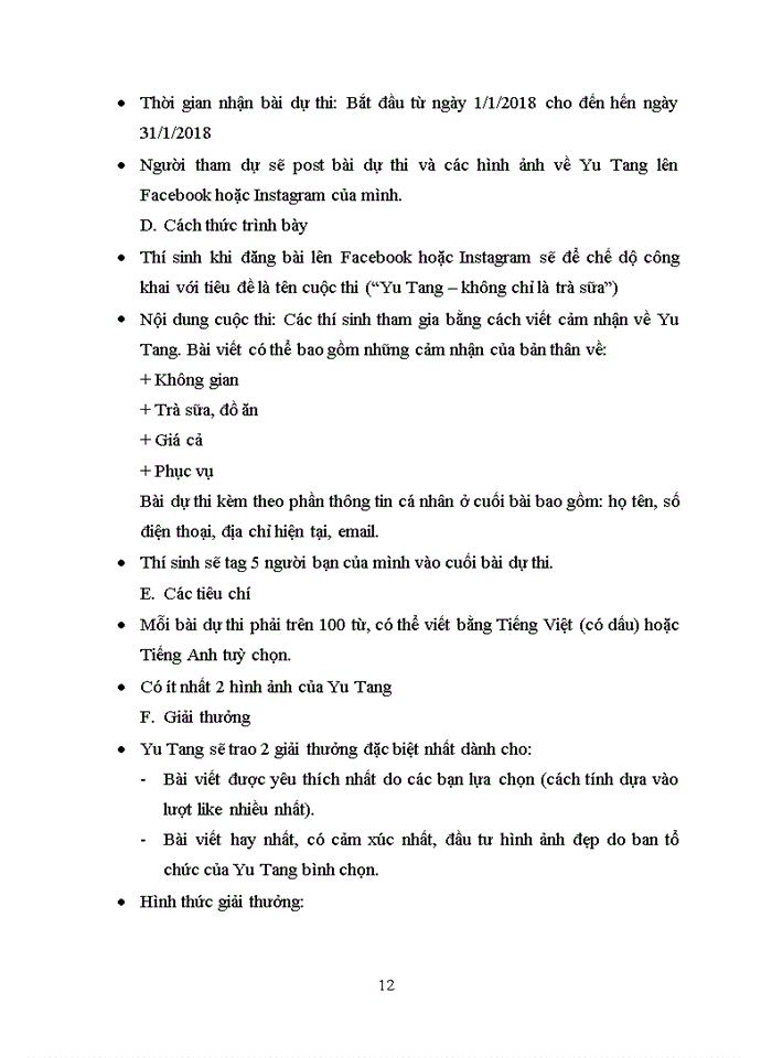 image for page Quan hệ công chúnG Lập kế hoạch PR cho Yu Tang