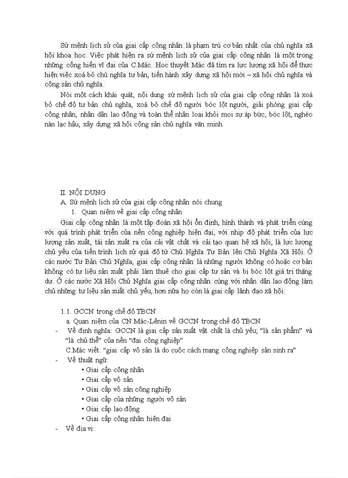 image for page Triết mác Sứ mệnh lịch sử của giai cấp công nhân nói chung