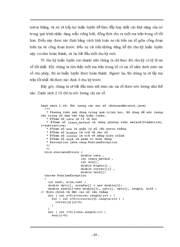 image for page TÌM HIỂU MẠNG NƠRON KOHONEN