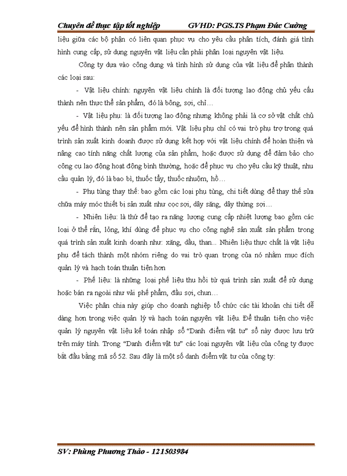 image for page Hoàn thiện kế toán nguyên vật liệu tại Công ty Trách nhiệm hữu hạn một thành viên Dệt 8-3