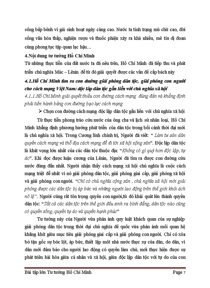 image for page Tư tưởng Phân tích luận điểm sau của Hồ Chí Minh Nếu nước được độc lập mà dân không được hưởng tự do hạnh phúc thì độc lập chẳng có ý nghĩa gì