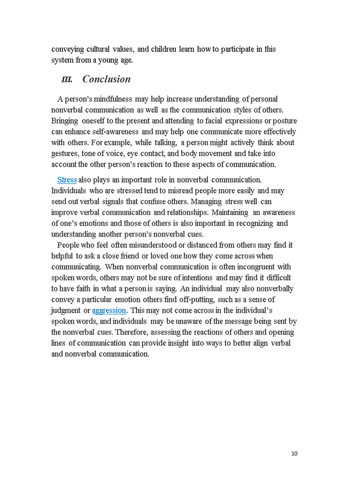 image for page COMPARISON ABOUT NON VERBAL COMMUNICATION SYSTEM OF DIFFERENT CULTURES