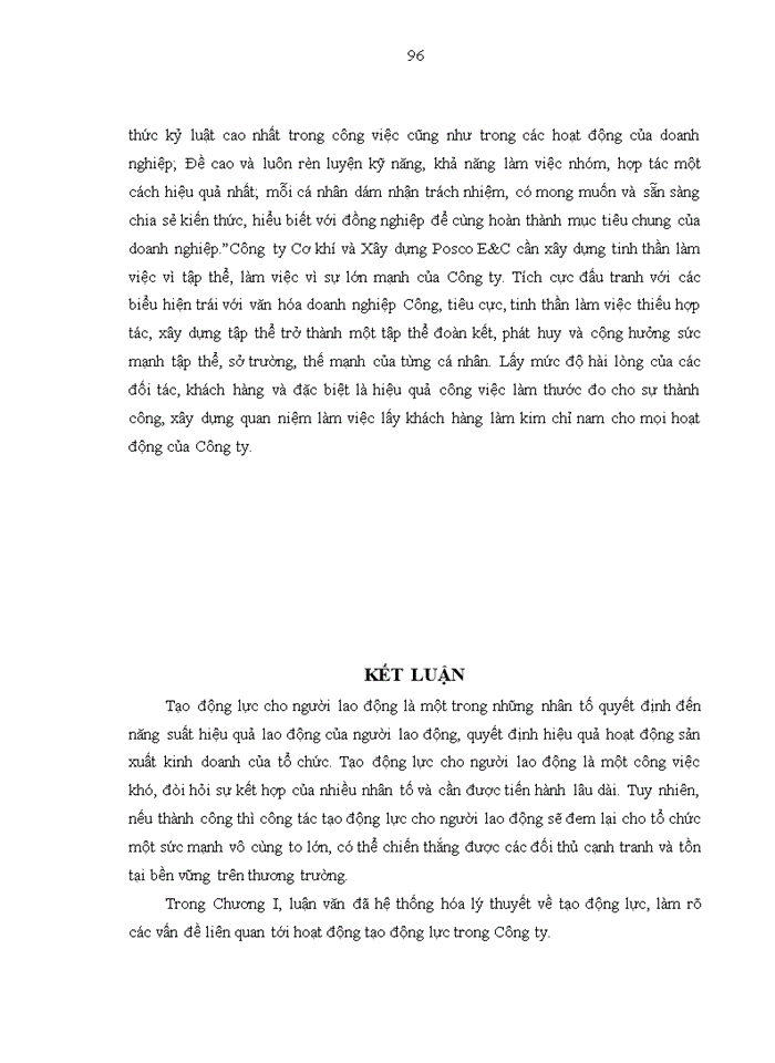 image for page THS CÔNG TÁC TẠO ĐỘNG LỰC CHO ĐỘI NGŨ CÔNG NHÂN VIÊN TẠI CÔNG TY CƠ KHÍ VÀ XÂY DỰNG POSCO E C VIỆT NAM