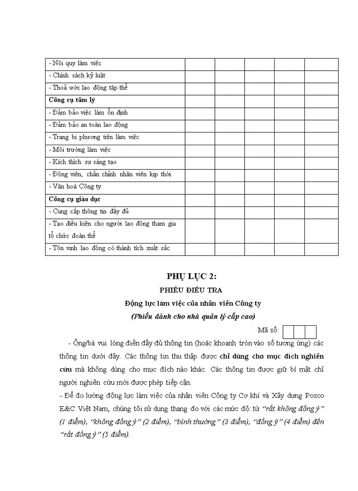 image for page THS CÔNG TÁC TẠO ĐỘNG LỰC CHO ĐỘI NGŨ CÔNG NHÂN VIÊN TẠI CÔNG TY CƠ KHÍ VÀ XÂY DỰNG POSCO E C VIỆT NAM