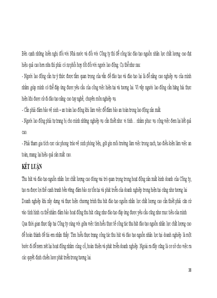 image for page Thu hút và đào tạo nguồn nhân lực chất lượng cao nhằm đáp ứng nhu cầu phát triển của Công ty cổ phần Dệt 10 10