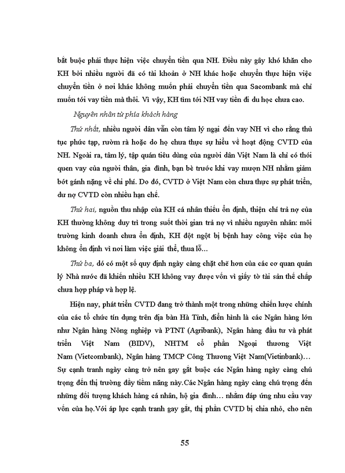 image for page Phát triển cho vay tiêu dùng của Ngân hàng TMCP Sài Gòn Thương Tín chi nhánh Hà Tĩnh