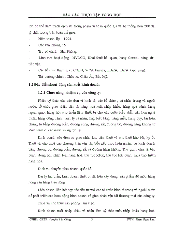 image for page Báo cáo tại Công ty Cổ phần Giao nhận và Vận tải Quốc tế Hải Khánh