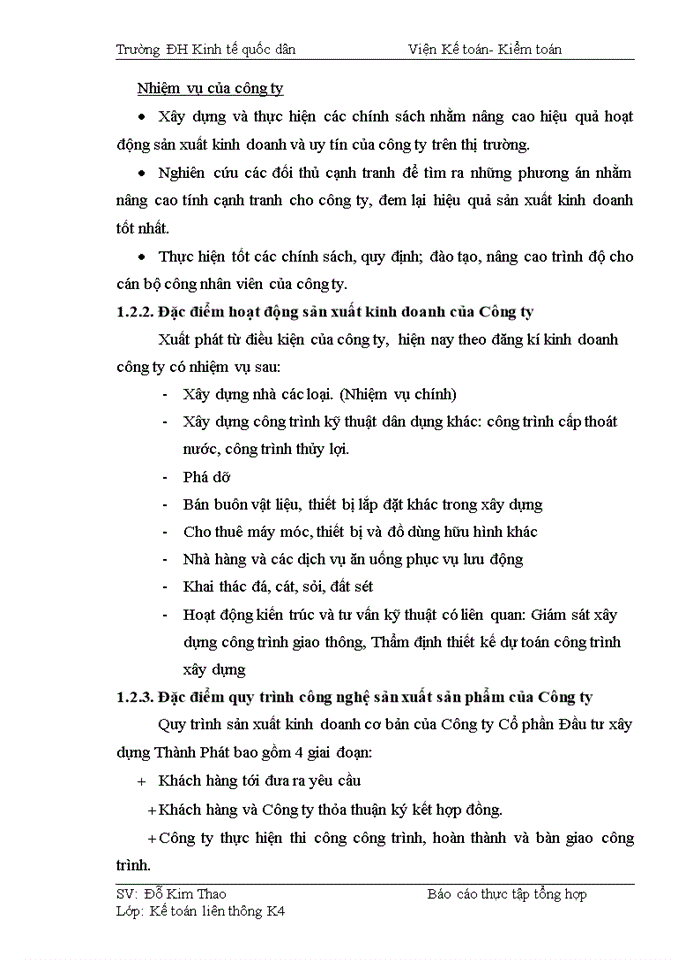 image for page Báo cáo tại Công ty Cổ phần xây dựng và đầu tư Thành Phát