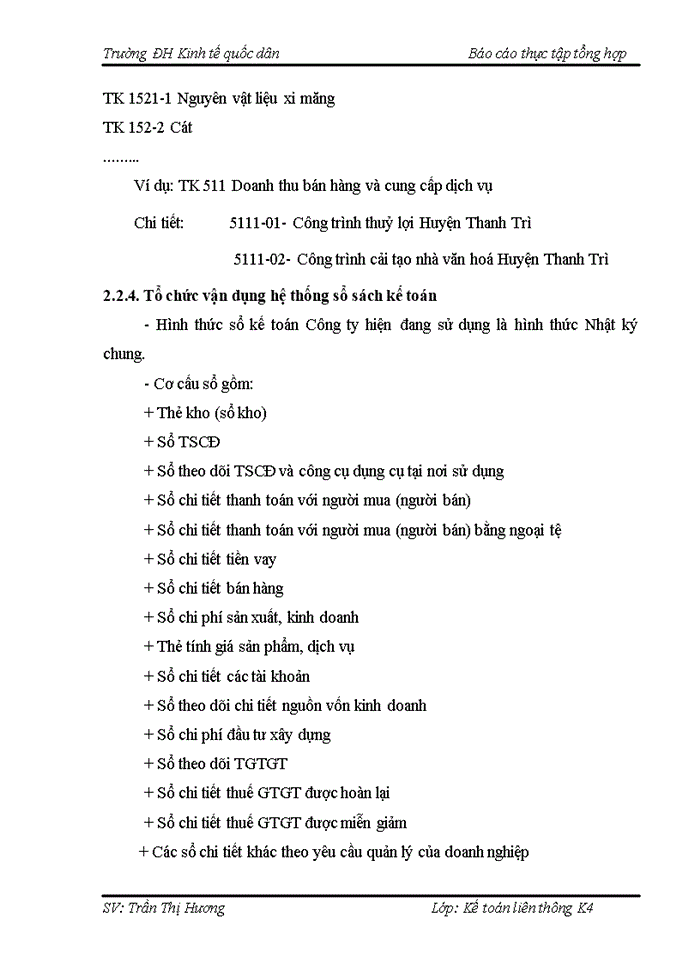 image for page Báo cáo tại CÔNG TY Trách nhiệm hữu hạn THƯƠNG MẠI VÀ XÂY DỰNG TIẾN TRƯỜNG