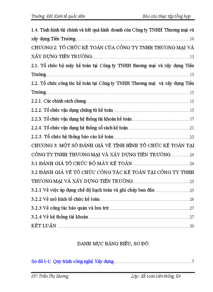 image for page Báo cáo tại CÔNG TY Trách nhiệm hữu hạn THƯƠNG MẠI VÀ XÂY DỰNG TIẾN TRƯỜNG