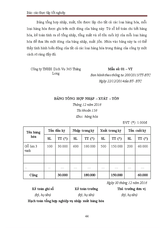 image for page Báo cáo tại CÔNG TY Trách nhiệm hữu hạn DỊCH VỤ 365 THĂNG LONG