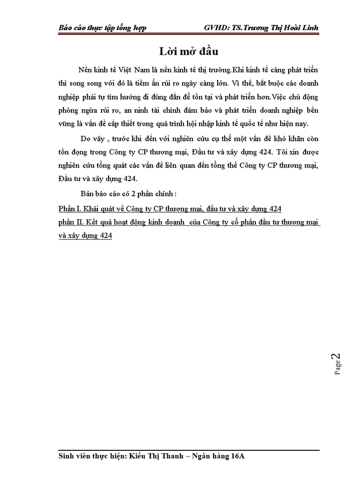 image for page Báo cáo tại CÔNG TY CỔ PHẦN THƯƠNG MẠI ĐẦU TƯ VÀ XÂY DỰNG 424