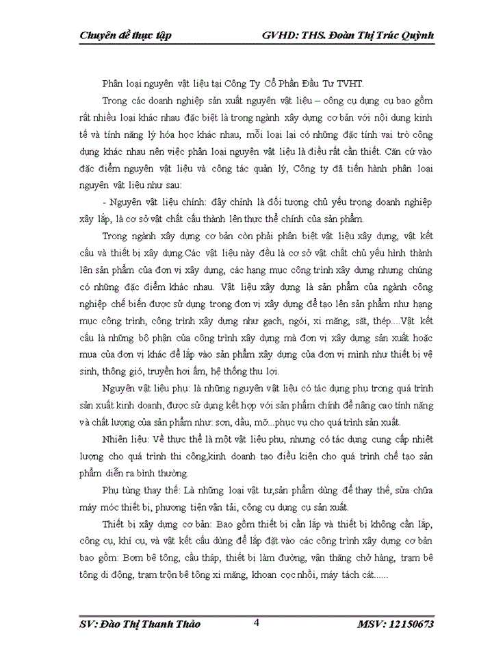 image for page Hoàn thiện kế toán nguyên vật liệu - công cụ dụng cụ tại Công ty Cổ Phần Đầu Tư TVHT