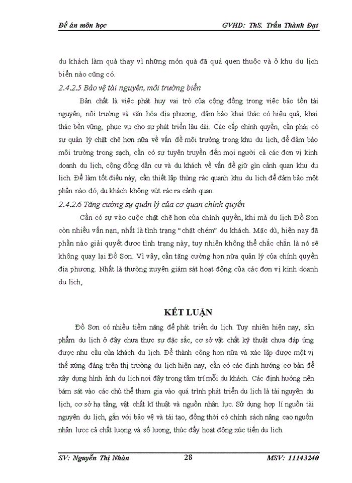 image for page THỰC TRẠNG VÀ ĐỀ XUẤT GIẢI PHÁP PHÁT TRIỂN DU LỊCH BIỂN TẠI ĐỒ SƠN