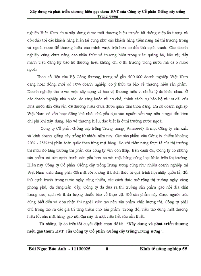 image for page XÂY DỰNG VÀ PHÁT TRIỂN THƯƠNG HIỆU GẠO THƠM RVT CỦA CÔNG TY CỔ PHẦN GIỐNG CÂY TRỒNG TRUNG ƯƠNG