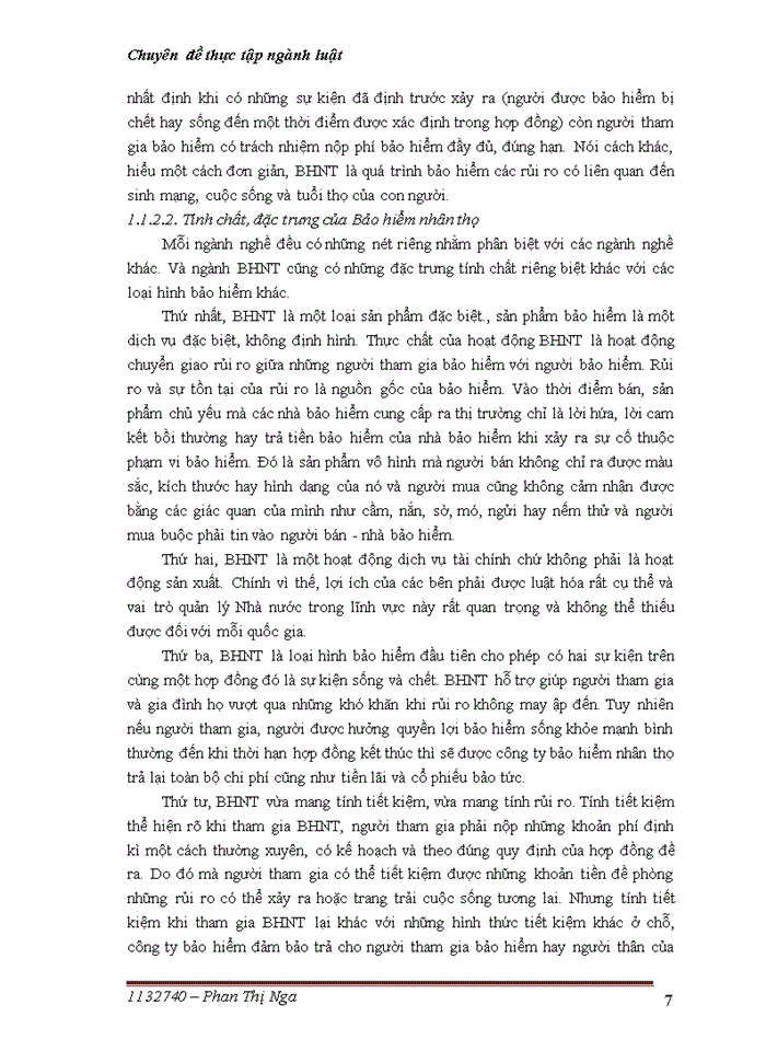 image for page Những vấn đề pháp lý về Hợp đồng bảo hiểm nhân thọ và thực tiễn thực hiện tại Công ty Bảo Việt Nhân Thọ Hà Tĩnh