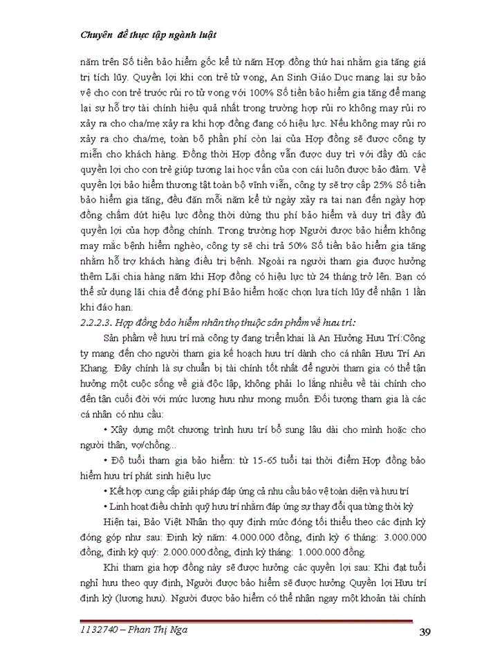 image for page Những vấn đề pháp lý về Hợp đồng bảo hiểm nhân thọ và thực tiễn thực hiện tại Công ty Bảo Việt Nhân Thọ Hà Tĩnh