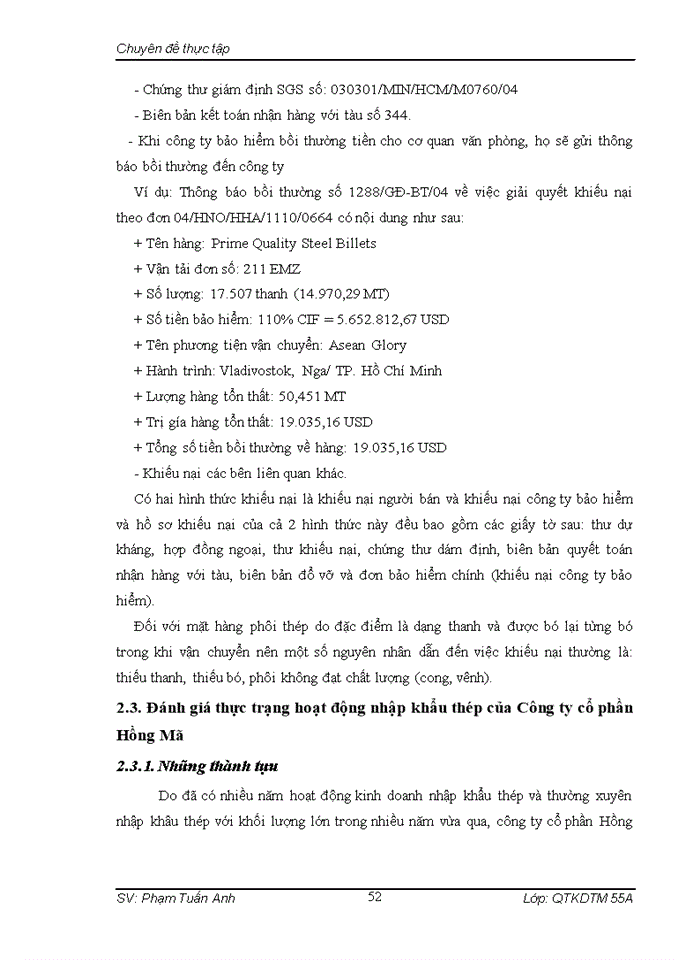 image for page NÂNG CAO HIỆU QUẢ NHẬP KHẨU THÉP CỦA CÔNG TY CỔ PHẦN HỒNG MÃ