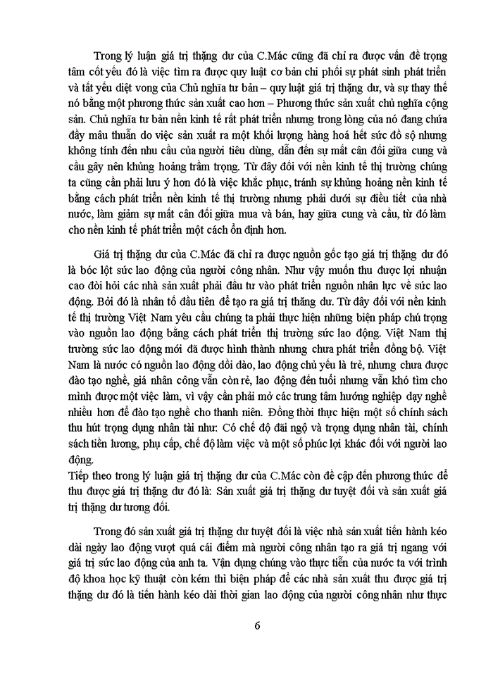 image for page Trình bày lý luận giá trị thặng dư của C Mác ý nghĩa lý luận và ý nghĩa thực tiễn đối với nước ta hiện nay