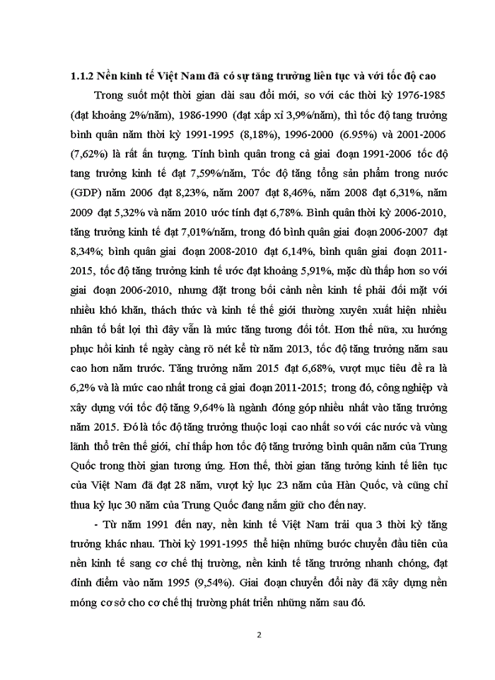 image for page Trình bày thực trạng tăng trưởng và chất lượng tăng trưởng kinh tế Việt Nam thời kì đổi mới 1986 - nay