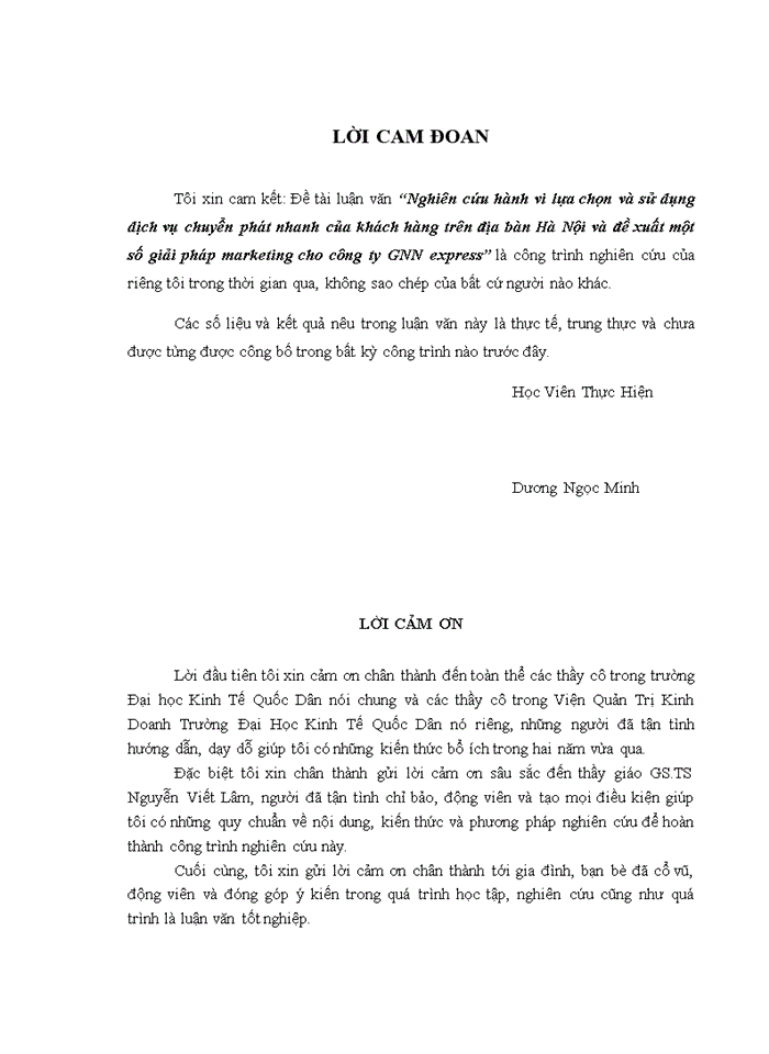 image for page Ths Nghiên cứu hành vi lựa chọn và sử dụng dịch vụ chuyển phát nhanh của khách hàng trên địa bàn Hà Nội và đề xuất một số giải pháp marketing cho công ty GNN express