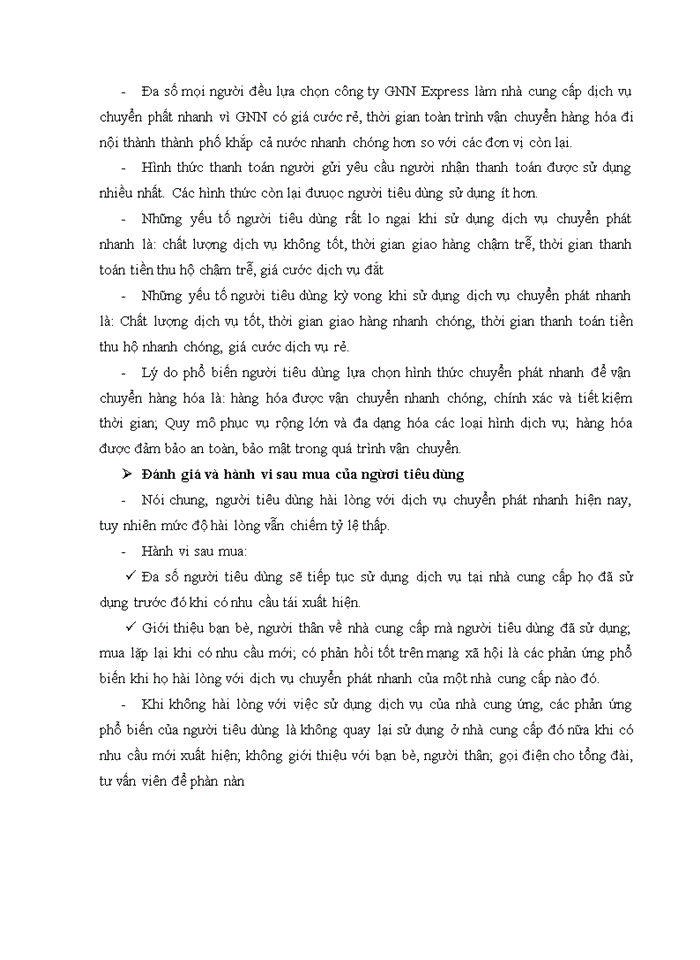 image for page Ths NGHIÊN CỨU HÀNH VI LỰA CHỌN VÀ SỬ DỤNG DỊCH VỤ CHUYỂN PHÁT NHANH CỦA KHÁCH HÀNG TRÊN ĐỊA BÀN HÀ NỘI VÀ ĐỀ XUẤT MỘT SỐ GIẢI PHÁP MARKETING CHO CÔNG TY GNN EXPRESS