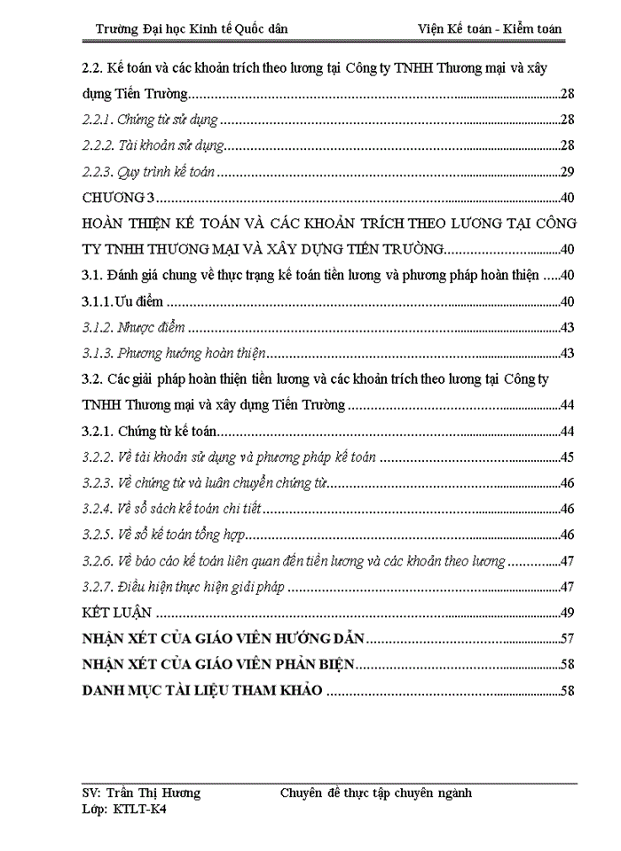 image for page Hoàn thiện kế toán tiền lương và các khoản trích theo lương tại Công ty Trách nhiệm hữu hạn Thương mại và xây dựng Tiến Trường