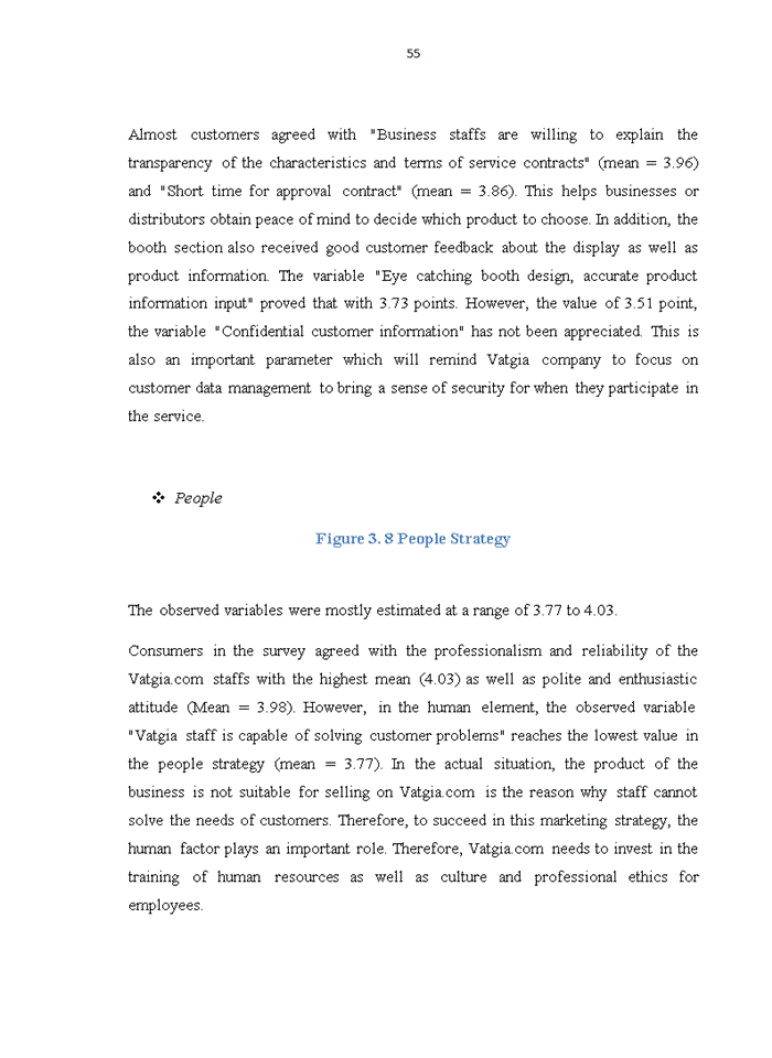 image for page SUGGESTIONS TO IMPROVE SERVICE THE ELEMENTS OF MKT STRATEGY AND CUSTOMER SATISFACTION AT VATGIA COM