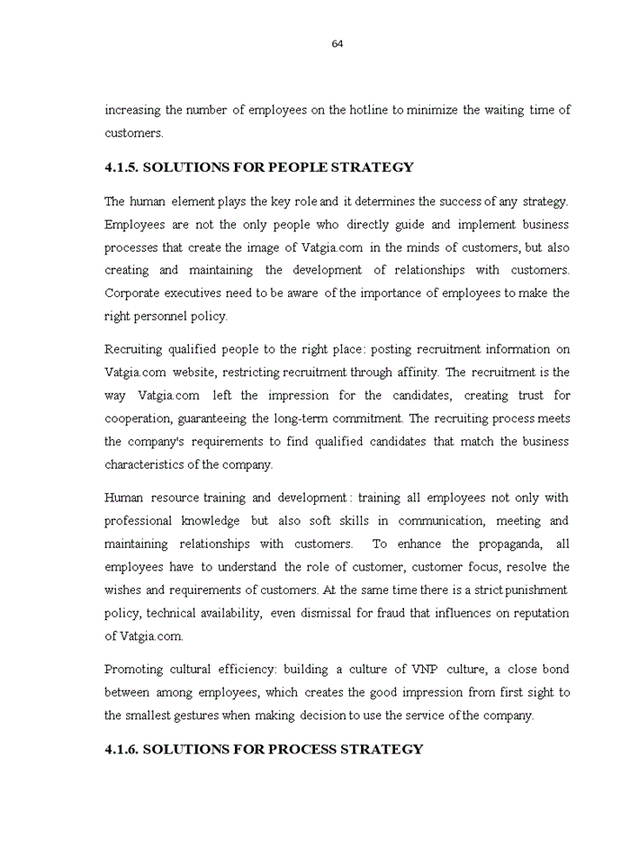 image for page SUGGESTIONS TO IMPROVE SERVICE THE ELEMENTS OF MKT STRATEGY AND CUSTOMER SATISFACTION AT VATGIA COM