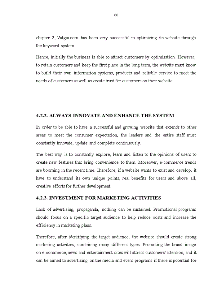 image for page SUGGESTIONS TO IMPROVE SERVICE THE ELEMENTS OF MKT STRATEGY AND CUSTOMER SATISFACTION AT VATGIA COM