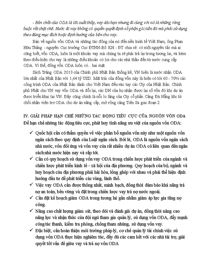 image for page THỰC TRẠNG THU HÚT VÀ SỬ DỤNG VỐN ODA TẠI VIỆT NAM