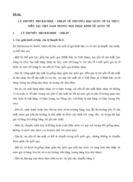 LÝ THUYẾT HECKSCHER - OHLIN VỀ THƯƠNG MẠI QUỐC TẾ VÀ THỰC TIỄN TẠI VIỆT NAM TRONG HỘI NHẬP KINH TẾ QUỐC TẾ