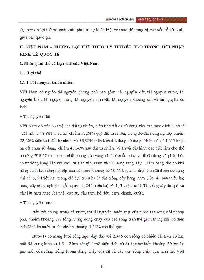 image for page LÝ THUYẾT HECKSCHER - OHLIN VỀ THƯƠNG MẠI QUỐC TẾ VÀ THỰC TIỄN TẠI VIỆT NAM TRONG HỘI NHẬP KINH TẾ QUỐC TẾ