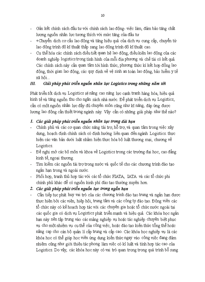 image for page Thực trạng nguồn nhân lực Logistics và giải pháp phát triển trong những năm tới