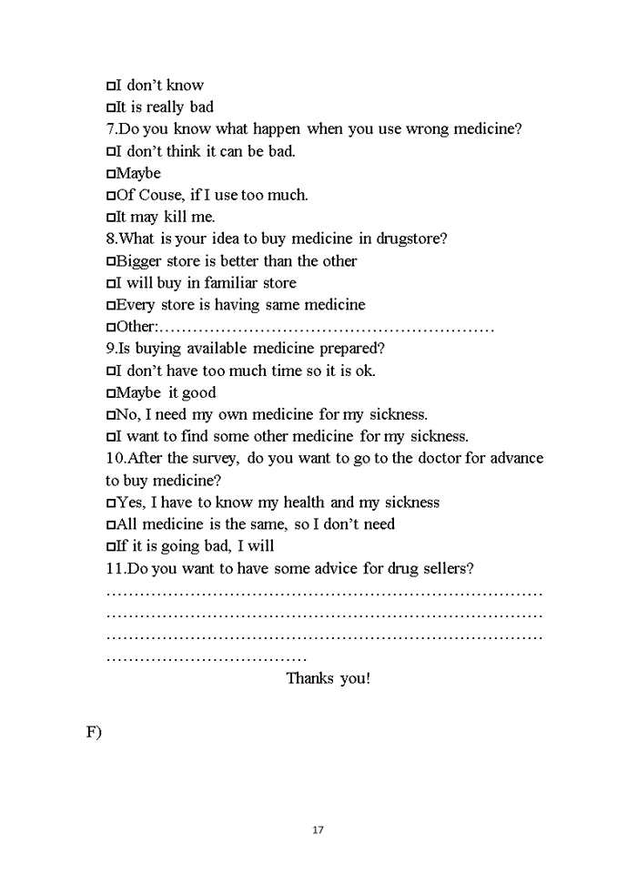 image for page Tiếng anh The habit of people when they buy medicine without Doctors consultation