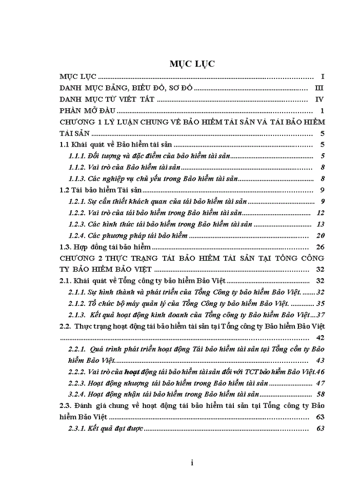 Ths TÁI BẢO HIỂM TÀI SẢN TẠI TỔNG CÔNG TY BẢO HIỂM BẢO VIỆT