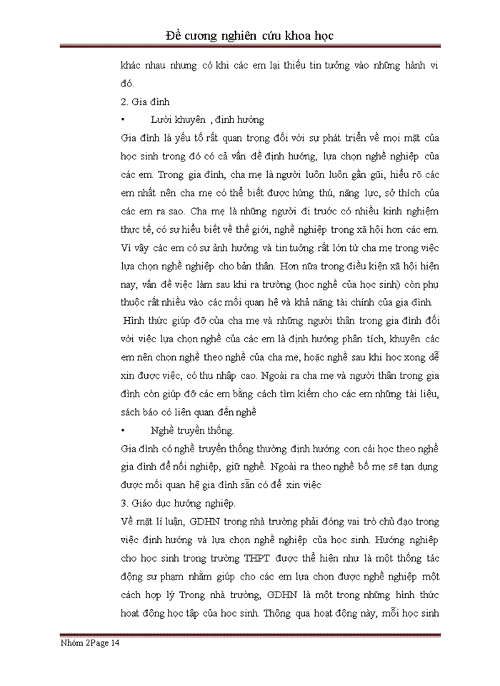 image for page Các yếu tố ảnh hưởng tới quyết định lựa chọn định hướng nghề nghiệp của học sinh THPT