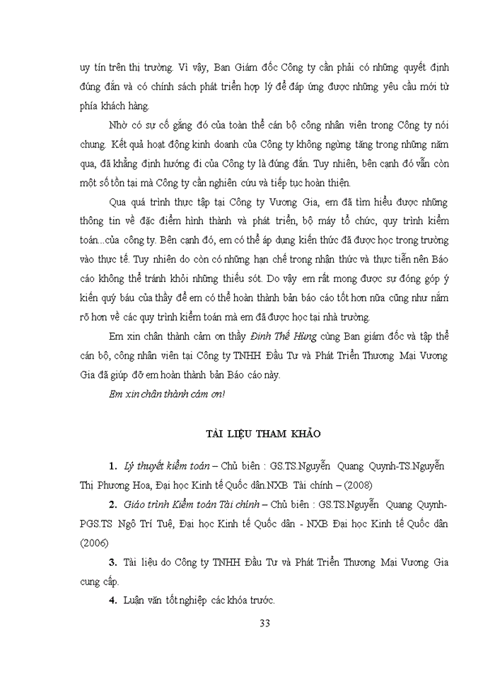 image for page Báo cáo tại Công ty Trách nhiệm hữu hạn Đầu Tư và Phát Triển Thương Mại Vương Gia