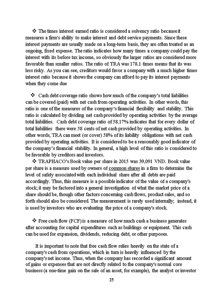 image for page Tiếng anh FINANCIAL STATEMENT ANALYSIS A case of TRAPHACO JOINT STOCK COMPANY TRA